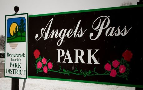 Angel's Pass Park sign