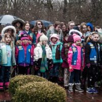 Girl Scouts at the Angel's Pass 60th anniversary