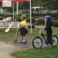 Girl Scout Bike Safety event